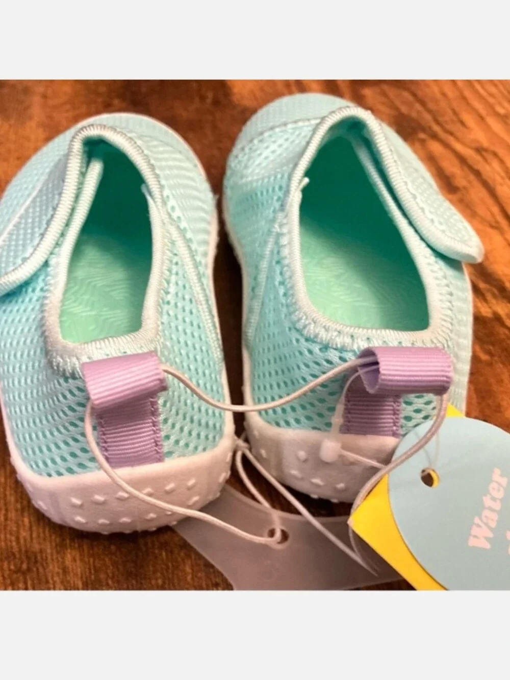 Sun Squad Toddler Girls' Hartley Mesh Slip-On Water Shoes in Aqua